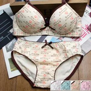 정리합니다_J2004 주니어브라 2단계 레터링 면브라 팬티세트 학생 속옷 주니어 속옷세트