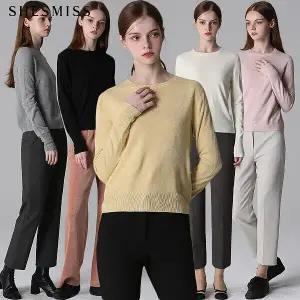 [쉬즈미스] 라운드넥 니트 탑 (택가격118000원) (P003509296)