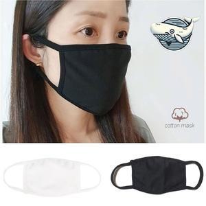 면 마스크 세탁 가능한 블랙 화이트 마스크 (WFGYI7U)