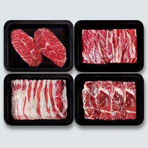 소고기 모듬구이 부채살 + 토시살 + 우삼겹 + 갈비살 800g