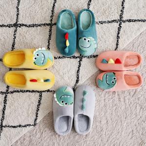 아동용 공룡 보온쿠션슬리퍼 미끄럼방지 극세사실내화 따뜻한 190-220