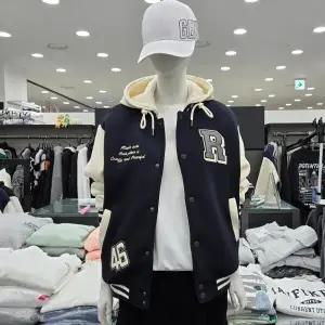 (남녀공용)패딩 야구점퍼MP1JU020-네이비CJ