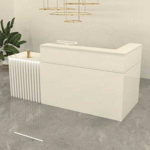 카페 우드 실 카운터 데스크 체크 프론트 100X60X100CM 학원