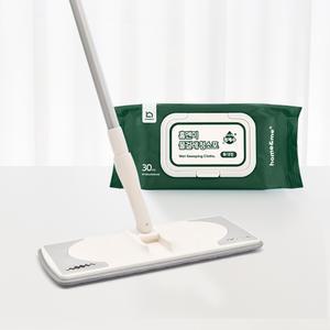특대형 밀대걸레+물걸레 청소포 캡형 30매