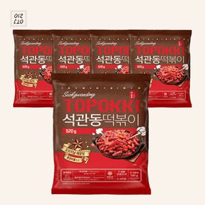 석관동 떡볶이 오리지널 매운맛 520g 5개
