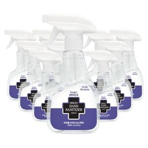 [오너클랜]미라클 오리진 스프레이 손소독제 300ml10개 재고정리