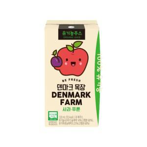 덴마크목장 유기농 주스 사과 푸룬 120ml 32개