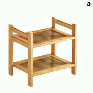 원목 수납 선반 거실 나무 선반장 인테리어 2단 34