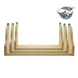 실용적 원목 벽걸이 수납 선반 내추럴 인테리어 (WFHC56Q)