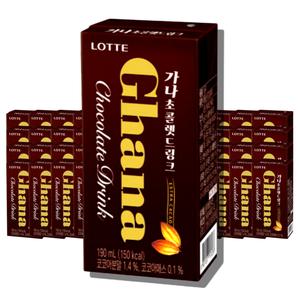 롯데 가나초콜렛드링크 190ml 48개