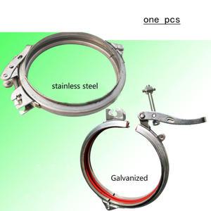 조정 가능한 파이프 클램프 호스 클램프 퀵 릴리스 파이프 클램프, 원형 덕트 클램프 퀵 파이프 클램프, 스테인레스 스틸, 아연 도금, 80 300mm