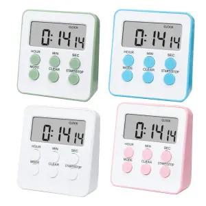PCM  스터디타이머  쿠킹 주방 요리  스톱워치  초시계 수능 학습량 측정 알람 카운트 업다운  무음가능 탁상 전자 자석부착가능