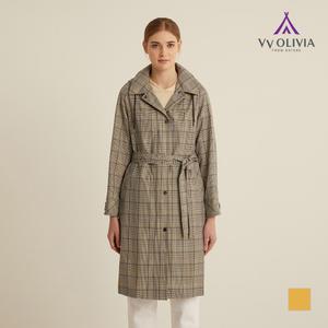 [비비올리비아] 체크패턴 롱 기장 점퍼_VVCCLXS2271