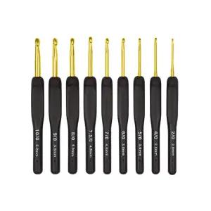 고급형 블랙 실리콘 코바늘 모사용 뜨개바늘