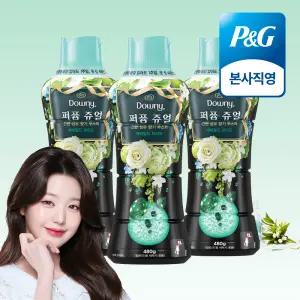 다우니 퍼퓸 쥬얼 에메랄드 브리즈 향기 부스터 480g 3개