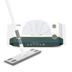 [리벤스] 파워클린 밀대+밀대판+베이킹소다 물걸레 청소포(특대형) 25매(25매1팩)