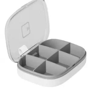 여행용 약통 알약 휴대용 화이트 케이스 6칸/약/통/휴대/구급약/보관/의약품/비상/소분/일일/비상약/약품