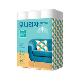 모나리자 도톰한 데코 3겹 30m 30롤 화장지