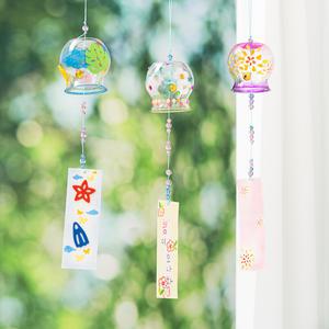 투명 풍경 후우링 만들기 꾸미기 환경보호 윈드차임 미니종 풍경종 현관 인테리어소품 초등