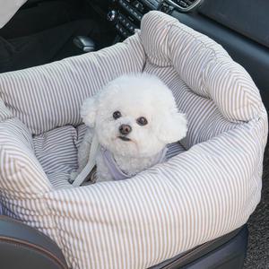 플리다스 클라우드 애견 카시트 데님 베이지 이동가방 차량용시트