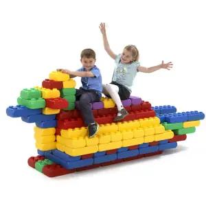 에듀팜 빅 블록 A세트48p 사각 블럭 놀이 유아 어린이/놀이/교구/불럭/대형/블록놀이/멀티/교육용/장난감