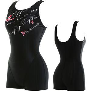토네이도 여자 실내 수영복 1부 반신 강습용 스윔웨어 애나벨 블랙