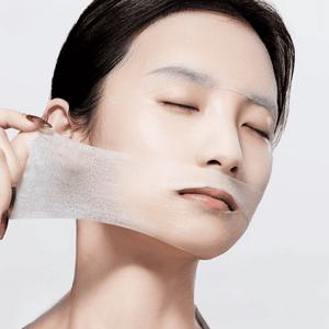 머미 팩 늘어나는 화장솜 얇은 패드 200매 타공형 + 일반형