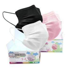 (무료배송) 어린이마스크 초등 아동 초등학생 덴탈 마스크 소형 100매/