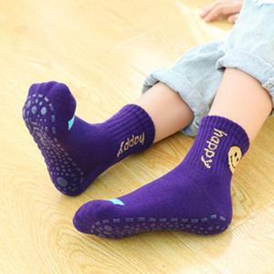 스마일 키즈 미끄럼방지양말(5켤레) 사계절용 유아 어린이 중목 면양말