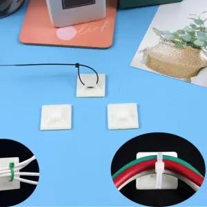 sDD 전선 벽 바닥 정리 케이블 타이 고정 홀더 10P (WFHUAEY)