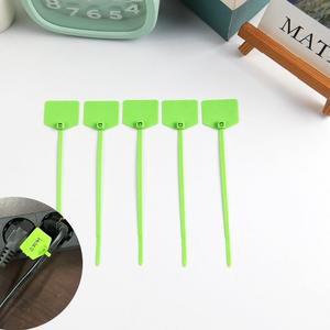 고품질 sDD 오각 메모 가능 네임텍 케이블타이 소(연두)100P 호스묶기 (WFHUBB3)