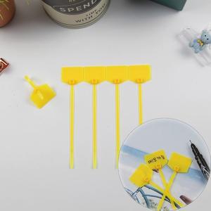 고품질 sDD 오각 메모가능 네임텍 케이블타이 소형(노랑)100P 전선정리 케이블메모 전선메모 (WFHUAX1)