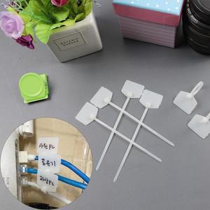 고품질 sDD 오각 네임택 전선 케이블타이 소형(백색) 100P 전선정리 케이블메모 전선메모 (WFHUAWY)