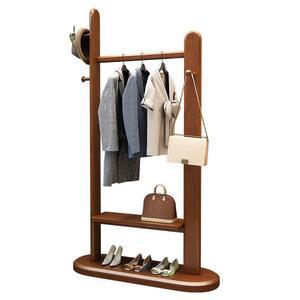 원목 행거 선반 옷걸이 심플 2단68CM 거실 싱글 자취방 코너 수납 공간활용