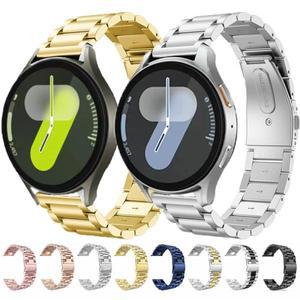 삼성 갤럭시 시계 용 스트랩 7 6 5 4 44mm 스테인레스 스틸 밴드 클래식 42 43 금속 팔찌 Correa