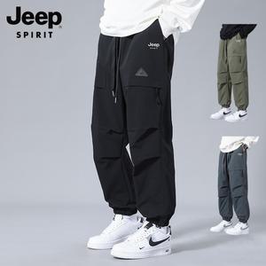 JEEP 지프 봄 여름 남성 작업복바지 등산복 아웃도어 전술 카고 빅사이즈