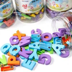 [하프클럽/]부품 자석글자 영어 대문자 자석놀이블록