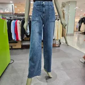 시슬리/애플아울렛/스퀘어 아웃 포켓 와이드 데님 팬츠 SADP42431