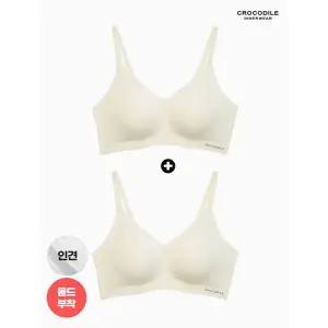 [하프클럽/ 이너웨어]라이크라 인견쉘론 몰드부착 더블스트랩 감탄브라 1 1