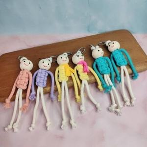 고품질 걱정인형 마크라메 캐주얼 용돈인형 키링 필수템 (WFI0XLX)