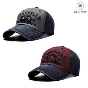 빈티지 캡 모자 야구 볼캡 데님 모자 영문 레터링 스트릿 패션 Y2K 대두 빅사이즈