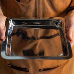 스테인레스 정사각 트레이 쟁반 22.5cm 카페 트레이