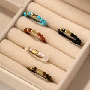 [한국금다이아몬드] 순금 물고기 볼 반지 24K 천연석 행운 소원 링