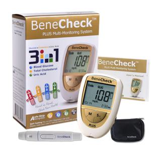 베네첵 3in1 측정기 요산 콜레스테롤 혈당 통합 검사기 통풍 당뇨 고지혈증 관리