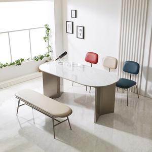 몰리스 6인 양면 라운드 세라믹식탁 1800