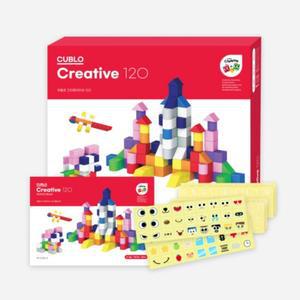 큐블로 크리에이티브 120 자석 블럭 블록 유아 어린이 선물