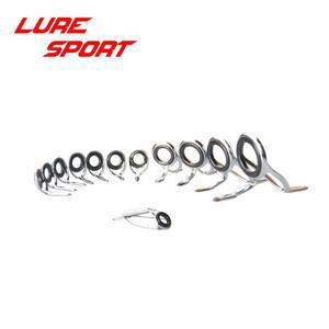 LureSport 가이드 세트, MN6 탑 KT6 KW8 KW16 가이드 로드 빌딩 구성 요소 수리 낚싯대, DIY 액세서리, 12