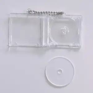 미니 CD 시디 NFC 키링 아크릴 투명 케이스 굿즈 앨범 제작 만들기 DIY 키 홀더 체인