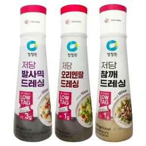청정원 저당 드레싱 발사믹 320g 1개 + 오리엔탈 310g 1개+참깨 310g 1개 / 샐러드소스