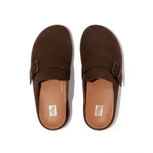 [핏플랍] 여성 슈브 버클-스트랩 클로그 Microwobbleboard 딥브라운 FFSO2F303W3 696538